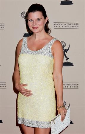 Heather Tom attends the 39th annual daytime Emmy Awards nominees reception at SLS Hotel on June 14, 2012 in Beverly Hills, California