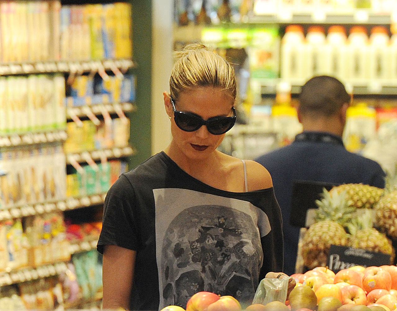 Heidi Klum Grocery shopping in Brentwood