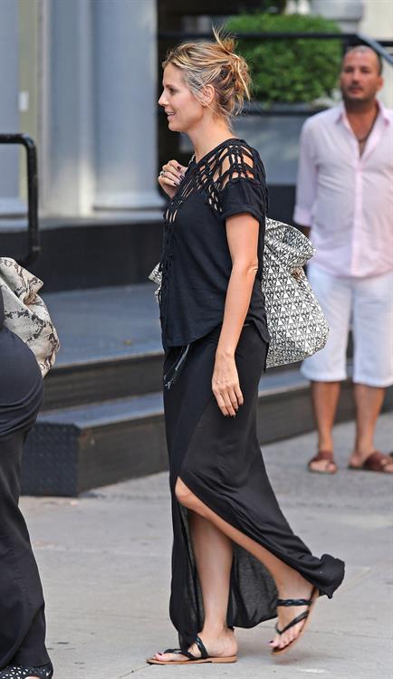 Heidi Klum - Heading to Cipriani in NYC - August 12, 2012