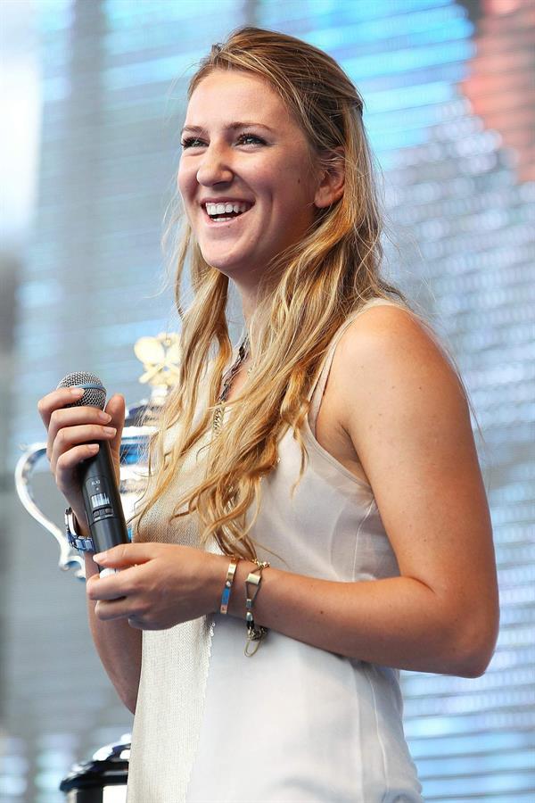 Victoria Azarenka  Official Draw for the 2013 Australian Open in Melbourne  January 11, 2013 