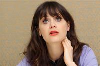 Zooey Deschanel New Girl press con portraits by Vera Anderson 10/10/12