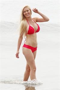 Heidi Montag Spends some time on the beach in Santa Monica (November 8, 2012)  (bikini)