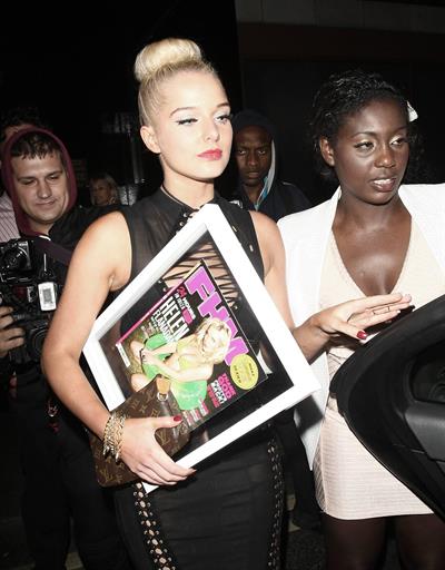 Helen Flanagan FHM Sept issue launch at Whisky Mist nightclub in London 7/30/13 