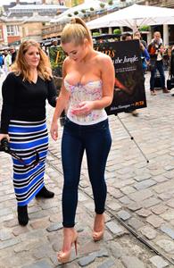 Helen Flanagan - Launches PETA's campaign to raise awareness of the use of eotic animal skins in London (23.05.2013) 