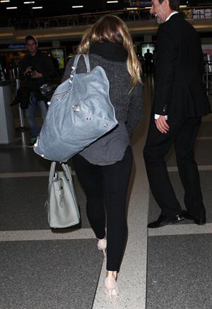 Hilary Duff departing on a flight at LAX Airport 2/18/13 