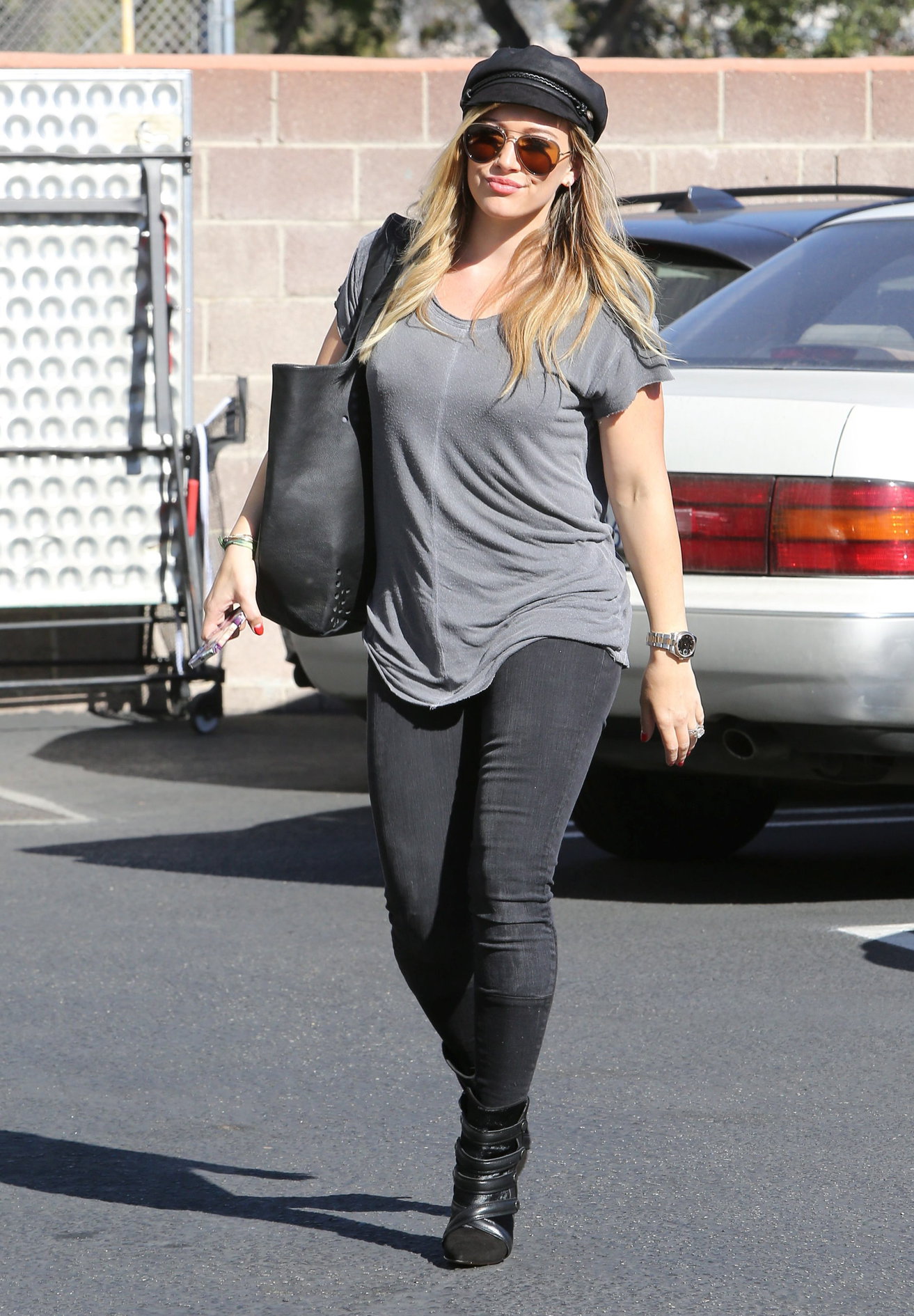 Hilary Duff candids in Santa Monica 11/1/13  