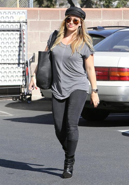Hilary Duff candids in Santa Monica 11/1/13  