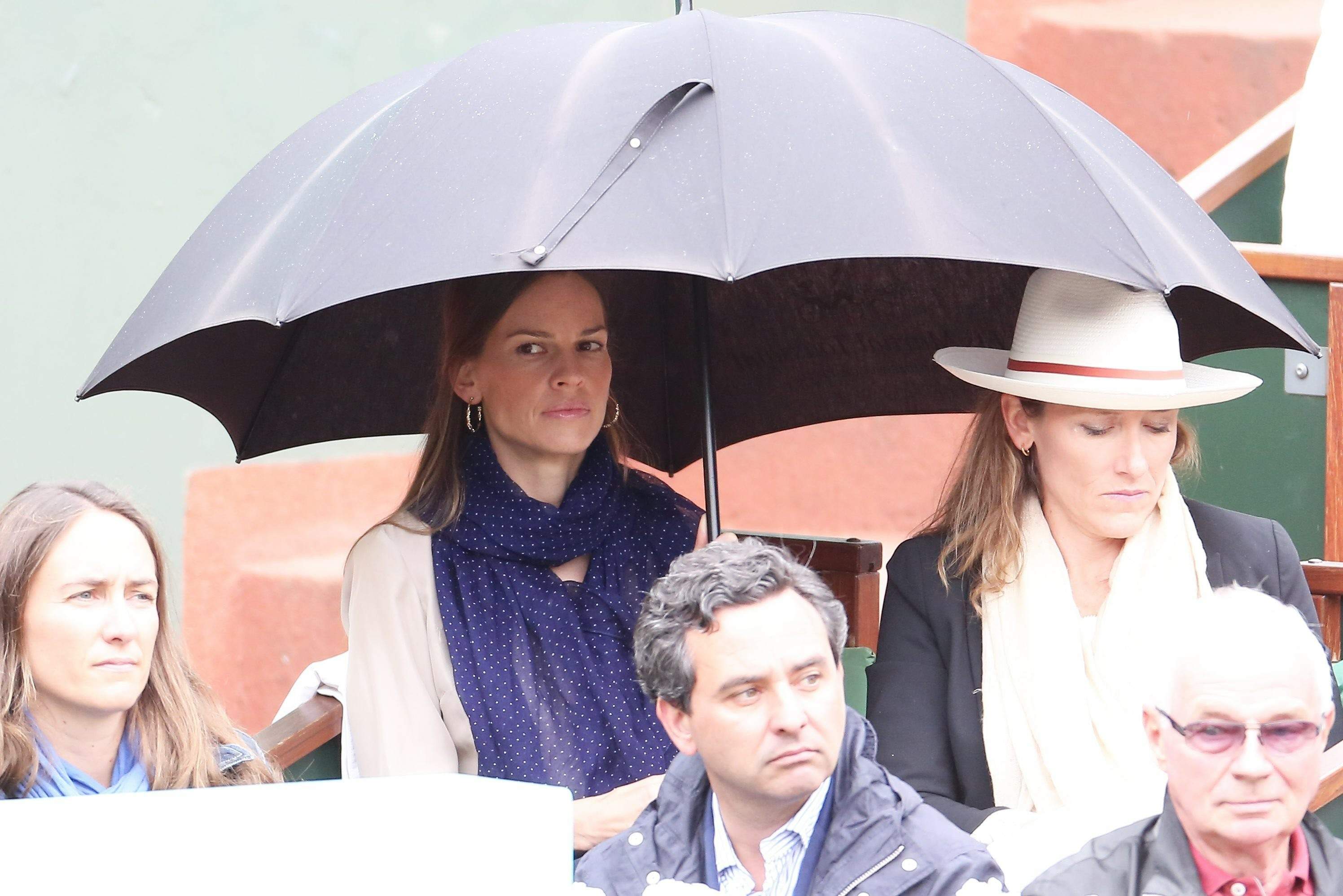 Hilary Swank at the Roland Garros Tennis French Open Tournament June 10, 2012