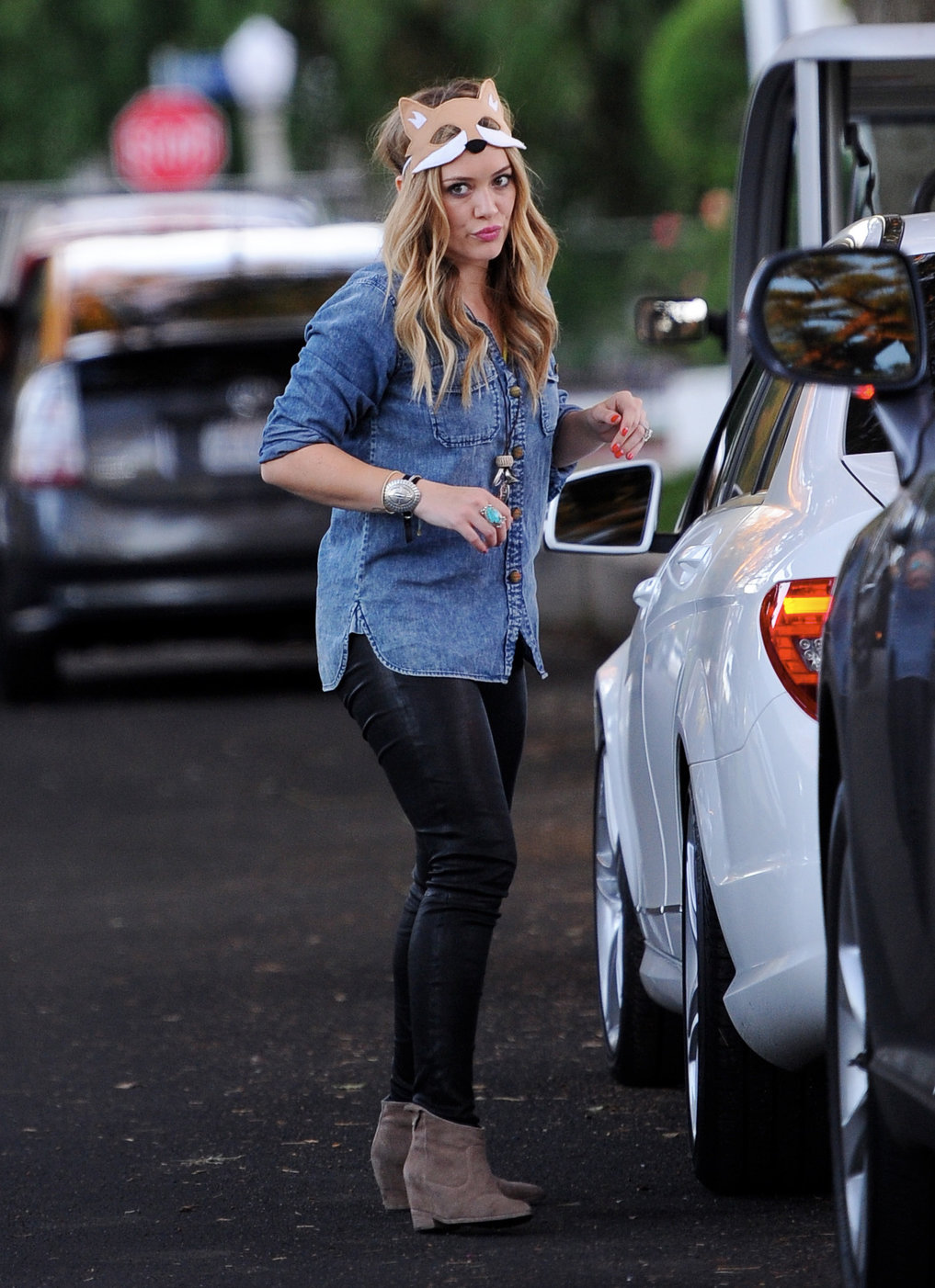 Hilary Duff - Toluca Lake in LA 10/31/13  