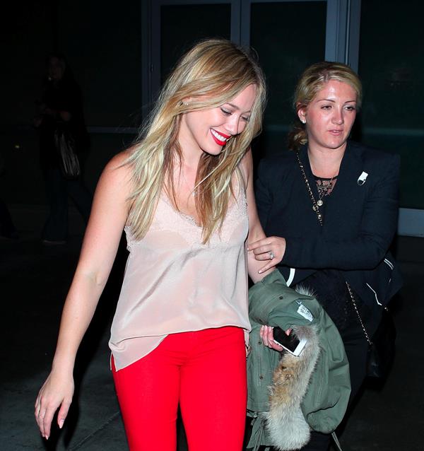 Hilary Duff – Pink concert at the Staples Center 10/12/13  