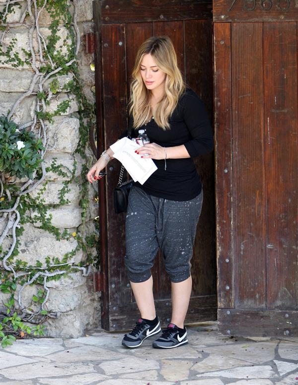 Hilary Duff - visits a friend in West Hollywood 11/7/13