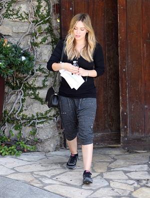 Hilary Duff - visits a friend in West Hollywood 11/7/13