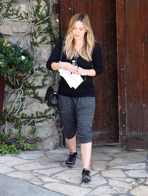 Hilary Duff - visits a friend in West Hollywood 11/7/13