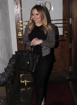 Hilary Duff - Night out in Los Angeles on January 26, 2013