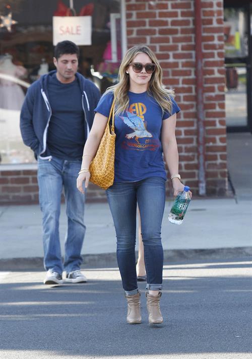 Hilary Duff out and about in Los Angeles 1/8/13 
