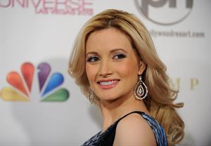 Holly Madison arrives at The 2012 Miss Universe Pageant in Las Vegas on December 19, 2012