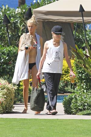 Ireland Baldwin bikinis at beach in Maui 10/21/12 