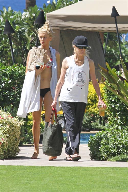 Ireland Baldwin bikinis at beach in Maui 10/21/12 