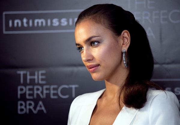 Irina Shayk promotes the perfect bra catalogue in Moscow on April 23, 2012