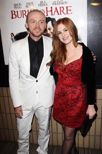 Isla Fisher Burke and Hare world premiere in London on October 25, 2010