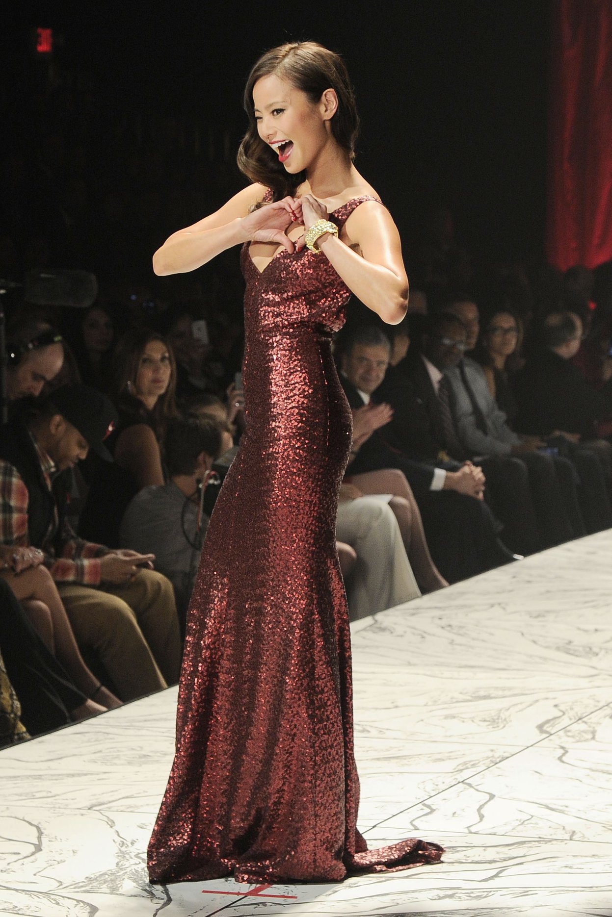 Jamie Chung The Heart Truth 2013 Fashion Show, Feb 6, 2013 