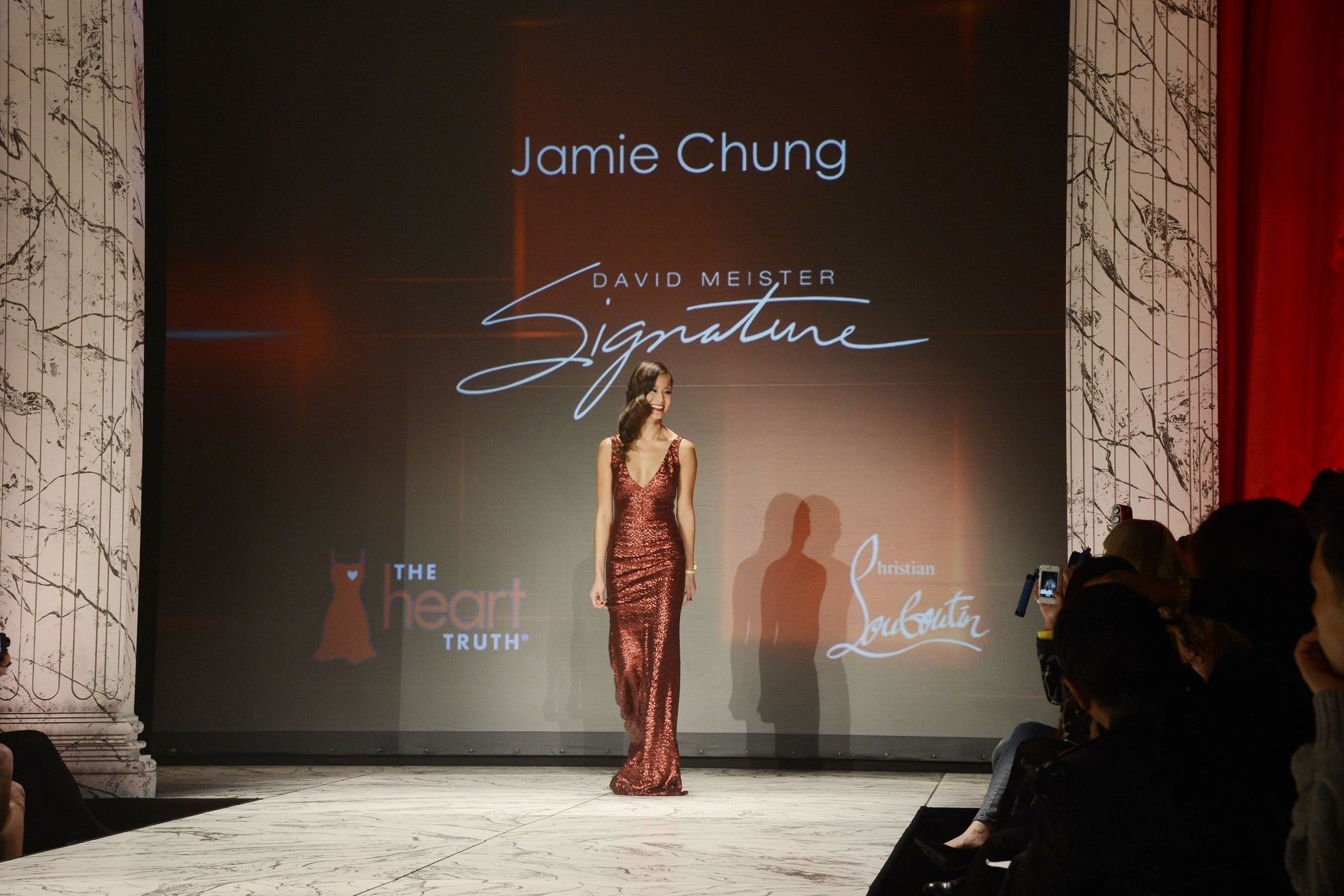 Jamie Chung The Heart Truth 2013 Fashion Show, Feb 6, 2013 