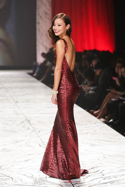 Jamie Chung The Heart Truth 2013 Fashion Show, Feb 6, 2013 