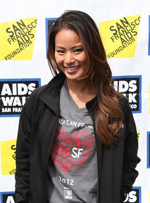 Jamie Chung - Wearing spandex at AIDS Walk in San Francisco (July 15, 2012)