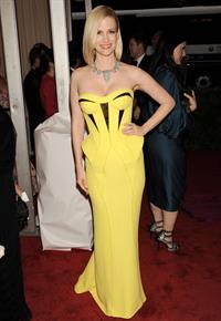 January Jones attends the Metropolitan Museum of Arts Costume Institute Gala on May 7, 2012