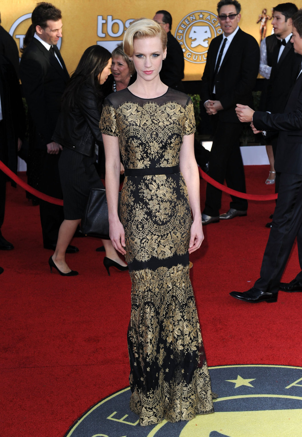 January Jones 17th annual Screen Actors Guild Awards on January 1, 2011