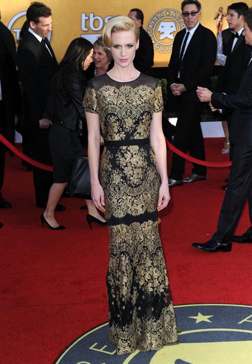 January Jones 17th annual Screen Actors Guild Awards on January 1, 2011