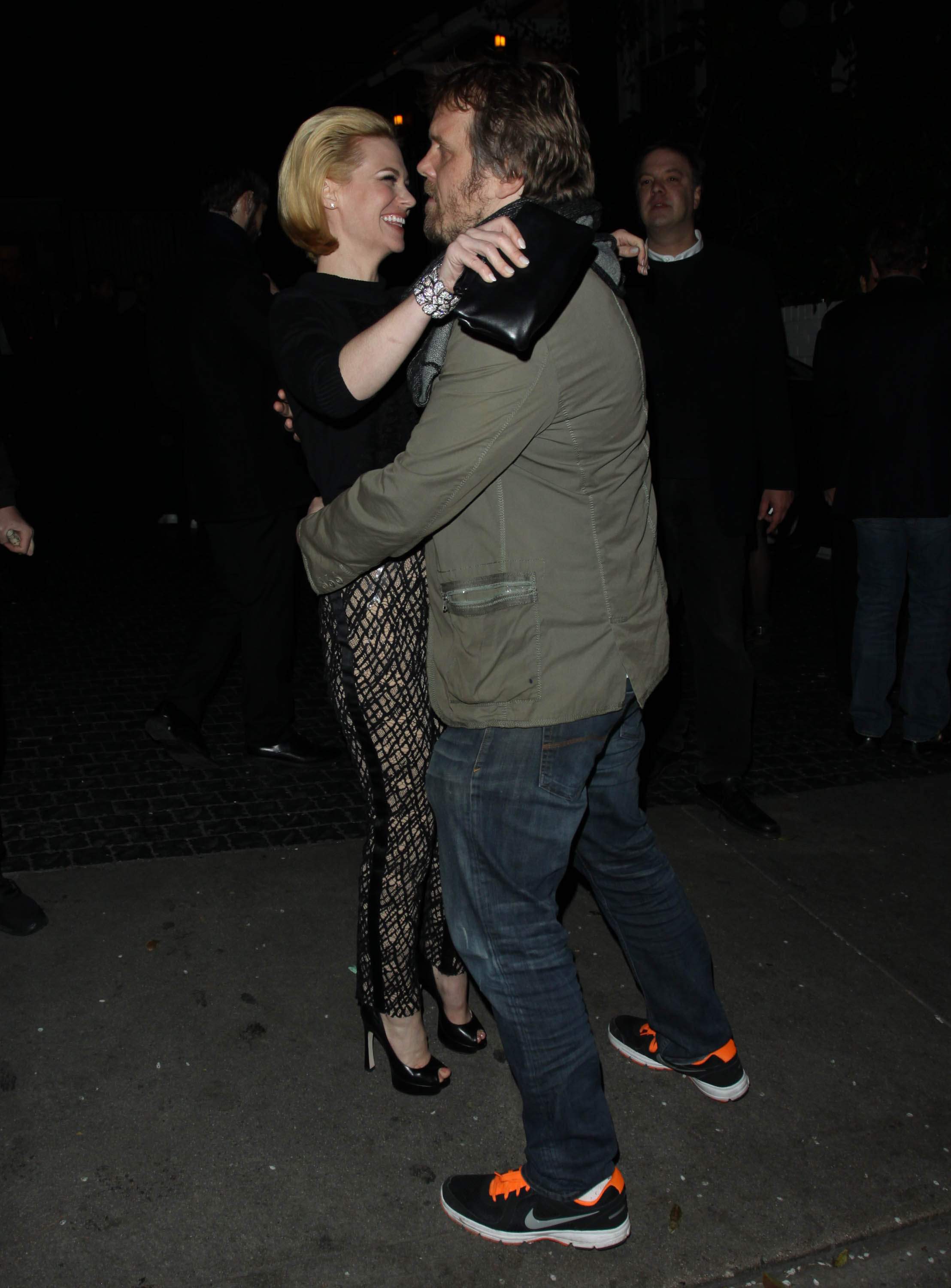 January Jones Enjoys a night out in Los Angeles on February 24, 2013