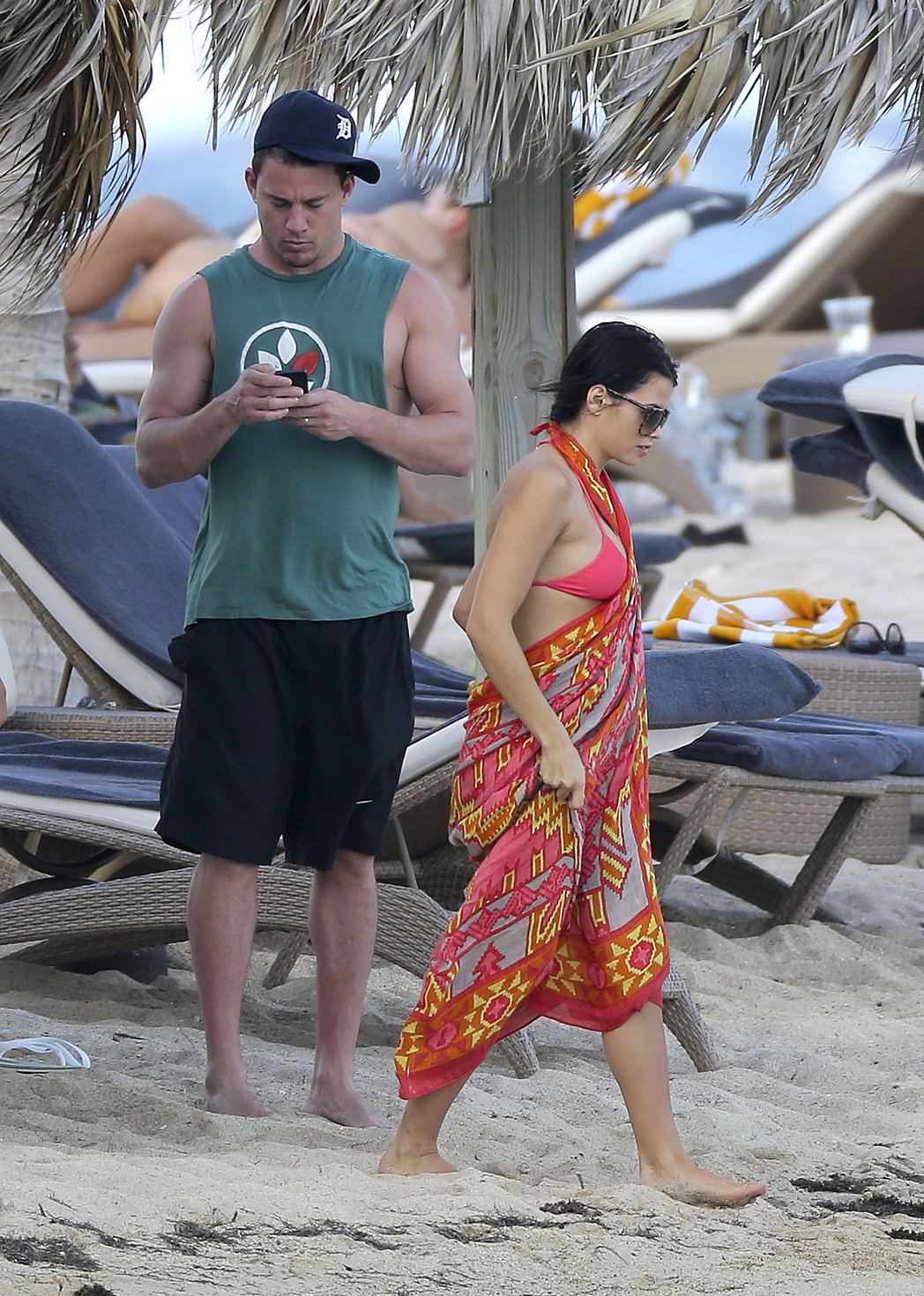Jenna Dewan-Tatum - at the beach in St Barts 12/31/12  
