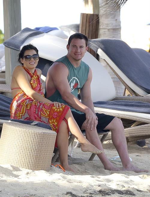 Jenna Dewan-Tatum - at the beach in St Barts 12/31/12  