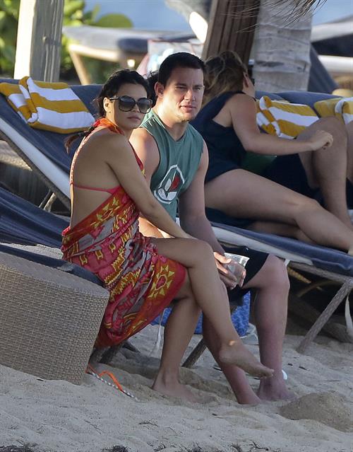Jenna Dewan Pictures Jenna Dewan-Tatum - at the beach in St Barts 12/31/12