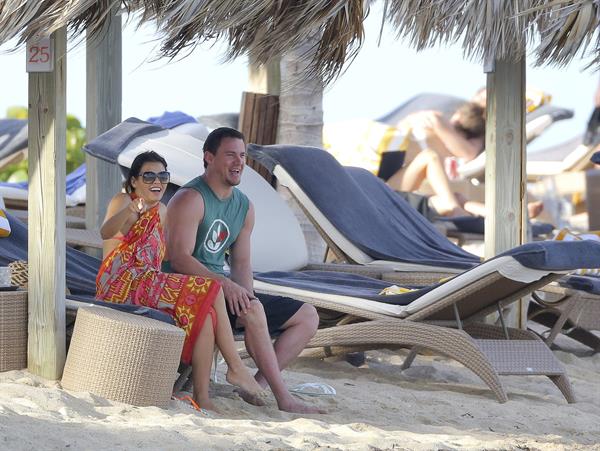 Jenna Dewan-Tatum - at the beach in St Barts 12/31/12  
