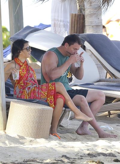 Jenna Dewan-Tatum - at the beach in St Barts 12/31/12  