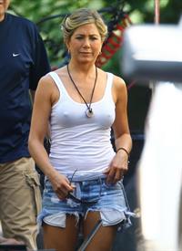 Jennifer Aniston On the Set of 'We're The Millers' in North Carolina on August 2, 2012