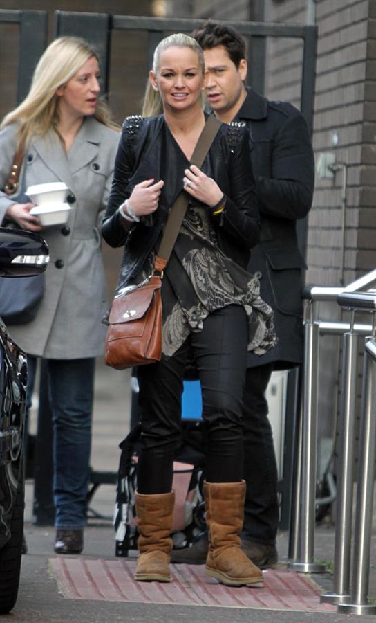 Jennifer Ellison ITV studios in London on February 17, 2012