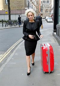 Jennifer Ellison walking through Covent Garden on March 21, 2012