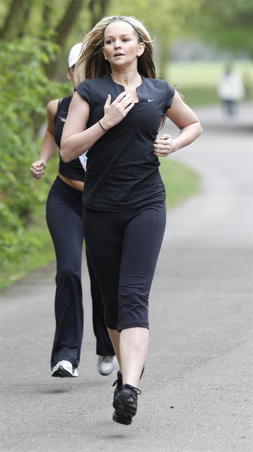 Jennifer Ellison working out in Liverpool April 14, 2011 