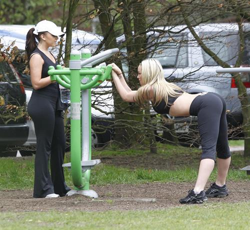 Jennifer Ellison Pictures Jennifer Ellison working out in Liverpool April 14, 2011