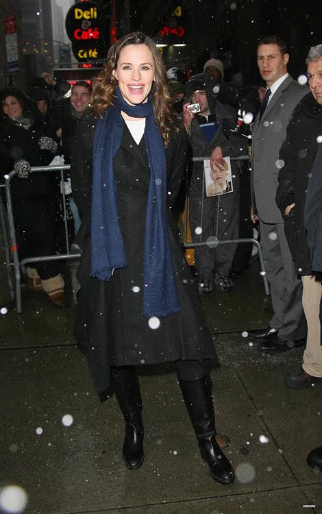 Jennifer Garner arriving at the Good Morning America Studios in New York City February 10, 2010