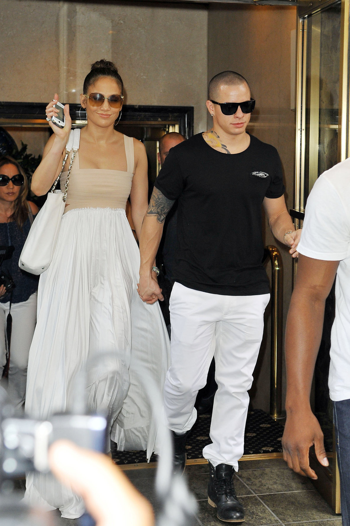Jennifer Lopez dinner at Bubbys in New York City on July 24, 2012