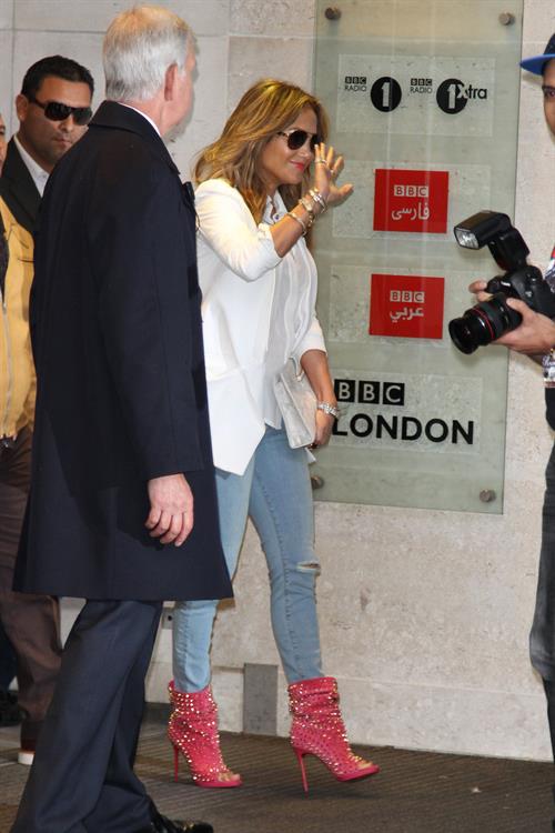 Jennifer Lopez - Pictured at Radio 1 in London on May 30, 2013