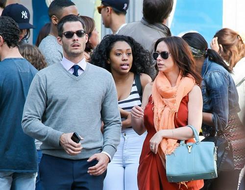 Jennifer Love Hewitt Pictures Jennifer Love Hewitt and Brian Hallisy attended a wedding together for one of Jen's friends April 27, 2013