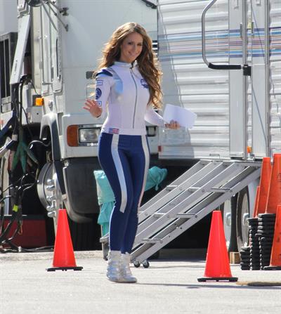 Jennifer Love Hewitt On the set of The Client List in Los Angeles January 4, 2013 