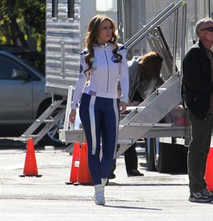 Jennifer Love Hewitt On the set of The Client List in Los Angeles January 4, 2013 