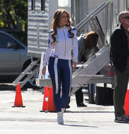Jennifer Love Hewitt On the set of The Client List in Los Angeles January 4, 2013 