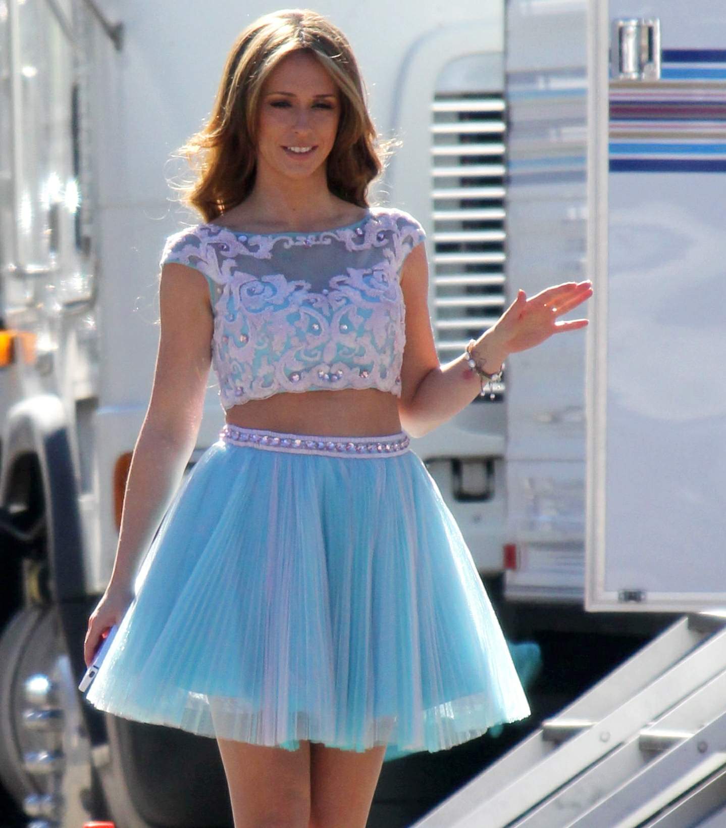 Jennifer Love Hewitt On the set of The Client List in Los Angeles January 4, 2013 